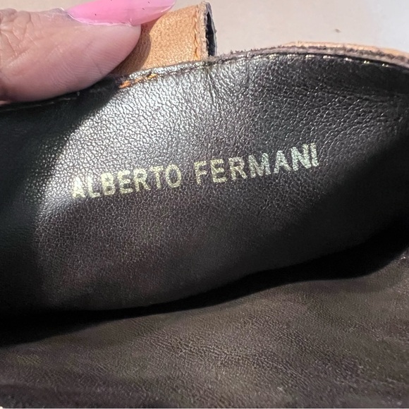 Alberto Fermani Brown Butter Soft Genuine Leather Side Zip Boots Women Size US 6 - Picture 10 of 14